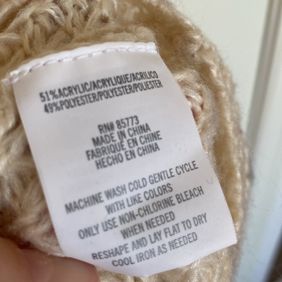 O'Neill Fawn Sweater  Bone Color Size L - Picture 14 of 14